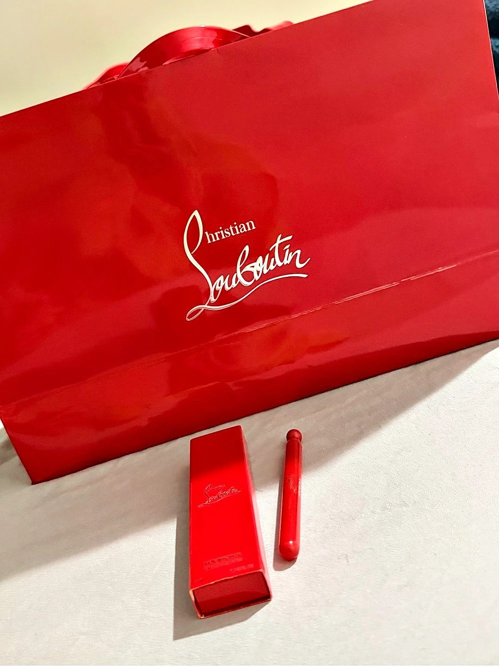 Original red Chritian Louboutin gift bag and perfume sample Loubicroc 4ml